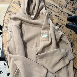 Comfrt Tan Hoodie with Pocket Detail